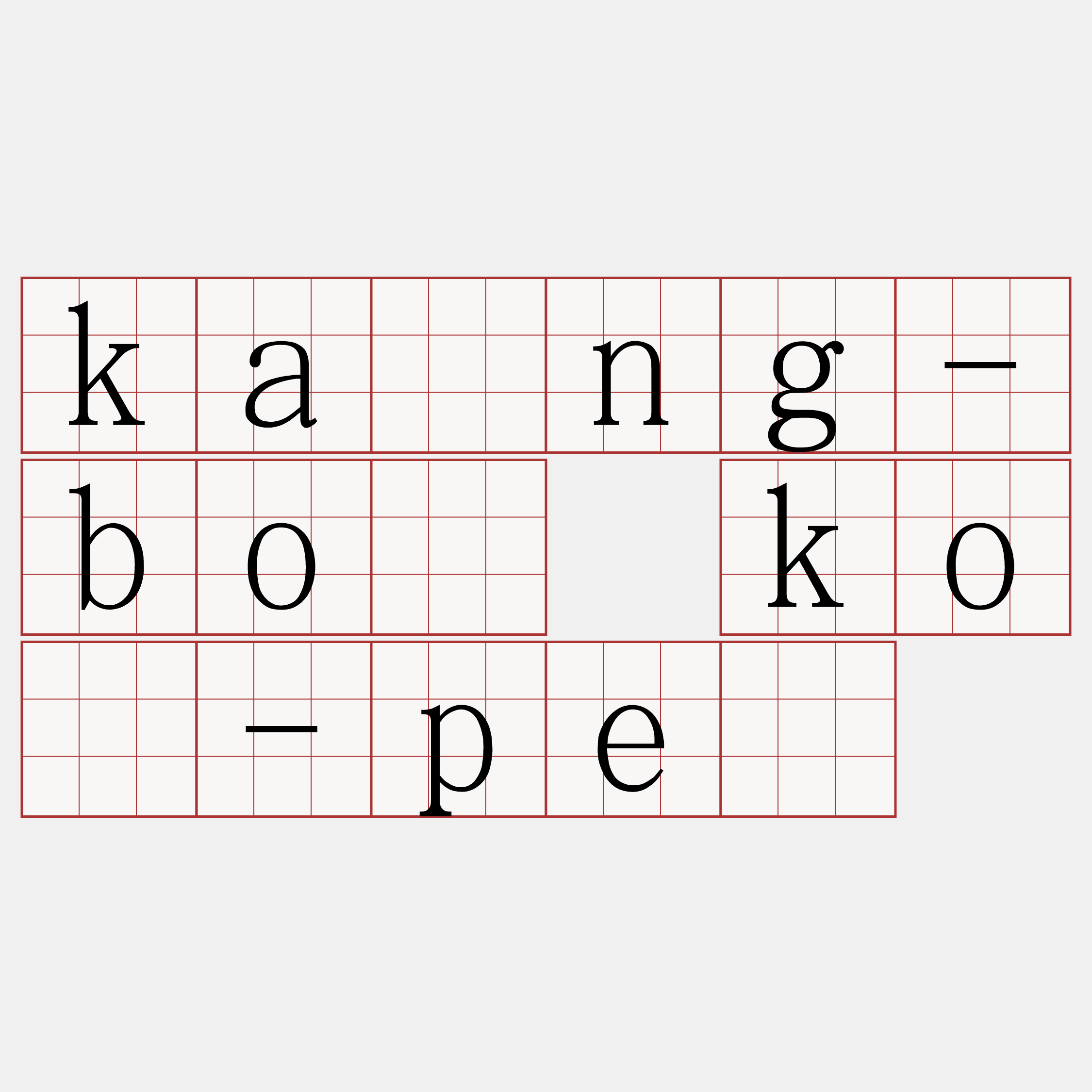 kāng-bó kò-pē